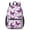 Butterfly and Floral-1, variant on Butterfly and Floral Purple Pattern 17" School Backpacks for Teens,Waterproof Oxford Fabric,S-Shape Padded Straps for School,Travel,Hiking,Camping
