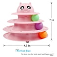 thumbnail image 2 of Juguete para Gatos UPSKY Rodillo Giratorio de 3 Niveles con 6 Pelotas, 2 of 6