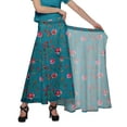 thumbnail image 6 of Moomaya Rayon Printed Long Length Skirt For Women Plus Size Tie Waist Maxi Skirt, 6 of 6