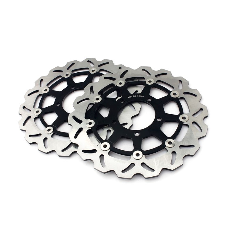 スクレーパー 3PCs Front Rear Brake Discs Rotors For KAWASAKI ZX6R 600CC 2007