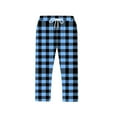 thumbnail image 4 of LIaqionyy Pajama Capri Short for Men Plaid Pants Lounge Lightweight Comfy Drawstring Bottoms with Pockets, 4 of 7