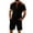 Black&1080, variant on CONFREE Mens 2 Peice Shorts Sets Casual Men's Summer Outfits Set Patchwork Color Tshirts Shorts Athletic Track Suits for Men