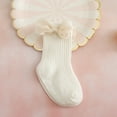 thumbnail image 6 of wsevypo Elegant Ribbed Bow Princess Socks for Toddler Girls, Suitable for Weddings, 6 of 6