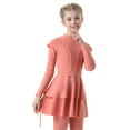 thumbnail image 6 of Swimsuit Girls 3Pcs Long Sleeve Full Cover Hijab Set Top Pants with Swim Cap for Toddler Girl 8-9 Years, 6 of 8