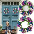 thumbnail image 2 of Hbdhejl Spring Wreath Home Decoration Wreath Door Hanging Ornaments, 2 of 8