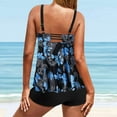 Womens Swimsuits Tankini, Women's Brech Print Strappy Back Set Two