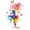 Blue Purple Orange, variant on Castle Fairy Ballet Dance Girl Bed Sheets 4-Piece,Floral Butterfly Flamingo Full Size Sheets,Pink White,1 Fitted Sheet, 1 Flat Sheet and 2 Pillowcases