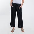 thumbnail image 2 of Elsie & Zoey Monroe Cotton Gauze Wide Leg Cropped Drawstring Pant for Women, 2 of 6