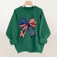 thumbnail image 5 of Uootdi Womens 4th Of July Sweatshirts USA Long Sleeve Crewneck USA Holiday Print Loose Fit Weekend Outings Casual Sweatshirts Gift, 5 of 5