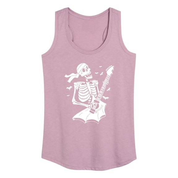 Instant Message - Skeleton Guitar - Women's Racerback Tank Top