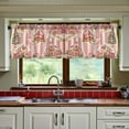 thumbnail image 3 of Yayeee Kitchen Curtains Set of 2 Light Filtering 57"x24" Over Sink Window Panels, Beige Gingerbread Houses, 3 of 7