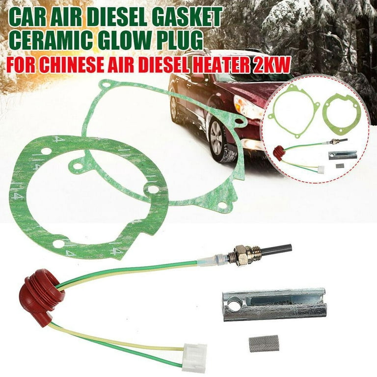 CHENXIAO Air Diesel Heater Plug Service Kit for 2-5kw Diesel Air Heater-12V  5KW with Glow Plug/Ceramic Gaskets Strainers D3G3 