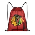thumbnail image 1 of Bolsa con cordón clásica de los Blackhawks, plegable, para deportes, fitness, unisex, bolsa de viaje para deportes de playa, pequeña, 1 of 8