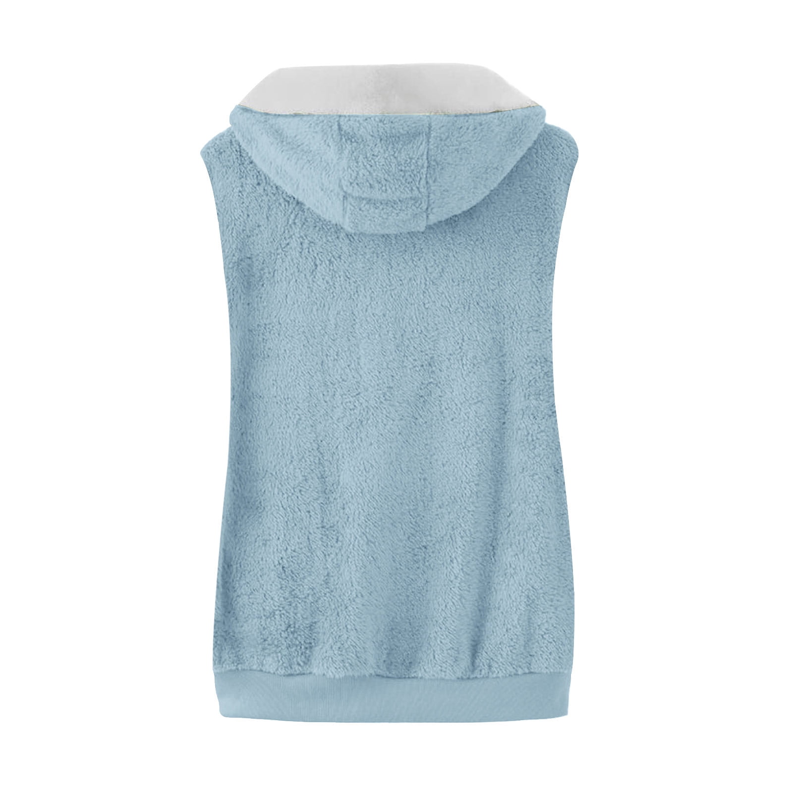 Gilet Polaire Doublé Sans Manches Pour Femme - Chaud Et Confortable, Style Teddy Pour Automne Et Hiver