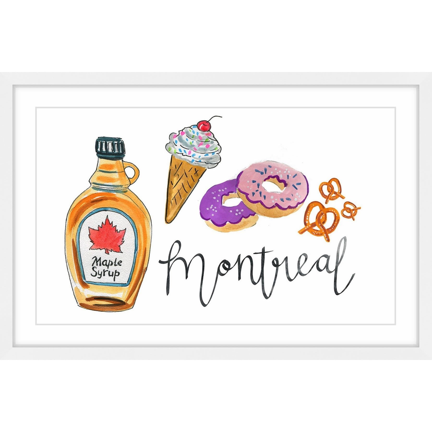 "Everything Maple" Framed Painting Print