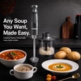 thumbnail image 6 of LINKChef 5-in-1 Immersion Blender, 600W Pressure-Sensitive Handheld Stick Blender Set with Chopper, Whisk, Milk Frother, for Baby Food & Cheese, 6 of 8