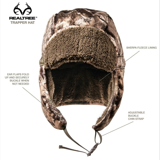 Realtree APX Men's Hunting Trapper Hat, Adult - Walmart Business