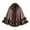 #0263-Brown, variant on Sokhug Faux Mink Fur Shawl Wraps for Women Winter Fall Belt Elegant Cape Warm Cozy Solid Furry Poncho Shawl Cardigan