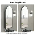 thumbnail image 6 of Hironpal Black Metal Framed Bathroom Mirror Medicine Cabinet Recess or Surface Mount Installation, 6 of 8