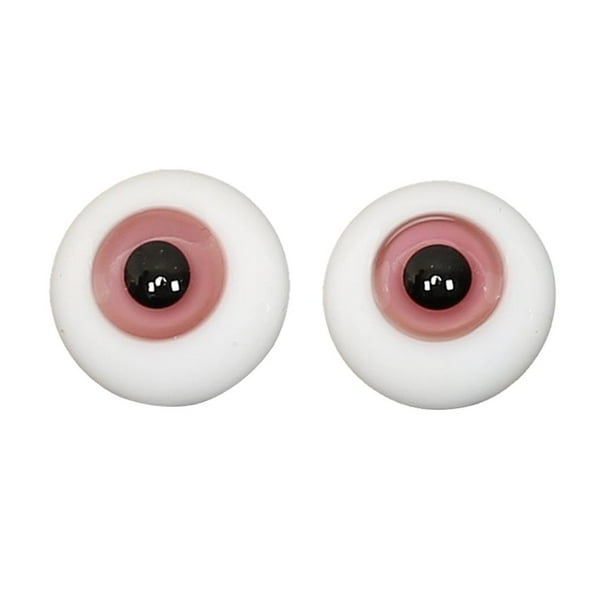 2 Piezas Globos Ojos Redondos 6mm Zulema BJD Doll Eyeballs Berenjena