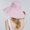 41_Pink, variant on Bucket Hats for Women Outdoor Sunscreen Sun Hat All Match Tethered Large Brimmed Hat