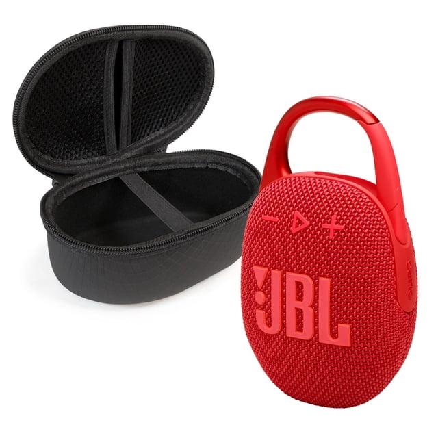 Altavoz Bluetooth JBL Clip 5 con funda protectora roja JBL