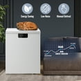 thumbnail image 2 of JIEJIA 4.2 Cu Ft Chest Freezer with Digital Control, Energy Efficient Compact Freezer, White, 2 of 8