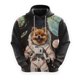thumbnail image 3 of Sudadera con capucha con estampado de perro astronauta, divertida sudadera con capucha de golden retriever, dóberman para hombre, sudadera con capucha unisex informal para mascotas y labrador, 3 of 5