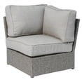 thumbnail image 4 of JERFIT 8-Piece Outdoor Patio Sectional Set with Tempered Glass Coffee Table, Grey Mix HDPE Wicker, No Assembly Required, 4 of 8