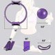 thumbnail image 4 of 5 Pcs Pilates Ring Set 14" Yoga Fitness Magic Circle Pilates Equipment For E Workouts Fitness Kit, 4 of 5
