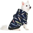 thumbnail image 5 of Cauagu Sardine Pattern Winter Pet Hoodie Sweatshirts- Dog Hoodie Sweater with Leash Hole - Cute Dog Hoodie - Pet Clothes Puppy Cat Custume -XX-Large, 5 of 8