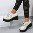 thumbnail image 6 of asdoklhq Clearance Women Shoes Under $10,Women Boots High Heels Platform Shoes Casual Boots Plus Size Girls Shoes, 6 of 8