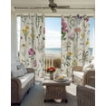 thumbnail image 6 of Wildflowers Blackout Curtains for Bedroom Living Room Darkening Curtains 63 Inches Long Blossoming Botanical Prints Garden Floral Window Curtain 2 Panels Set Window Treatment Grommet Drapes 42"x63", 6 of 9