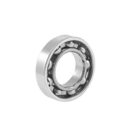 - Unique Bargains 17mm x 9mm x 4mm Silver Tone Metal Open Type Deep Groove Ball Bearing