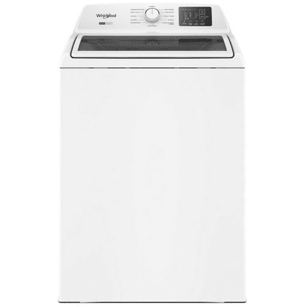 Whirlpool WTW4307SW 4.2–4.3 Cu. Ft. Top Load Washer with 2-in-1 Removable Agitator, Soft Close Glass Lid, White
