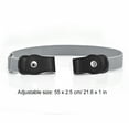 thumbnail image 4 of Sonducket Cinturón sin hebilla Suministros de armario para niños Niñas a cuadros morados y negros Cinturones gris Sonducket AP008680-24, 4 of 5