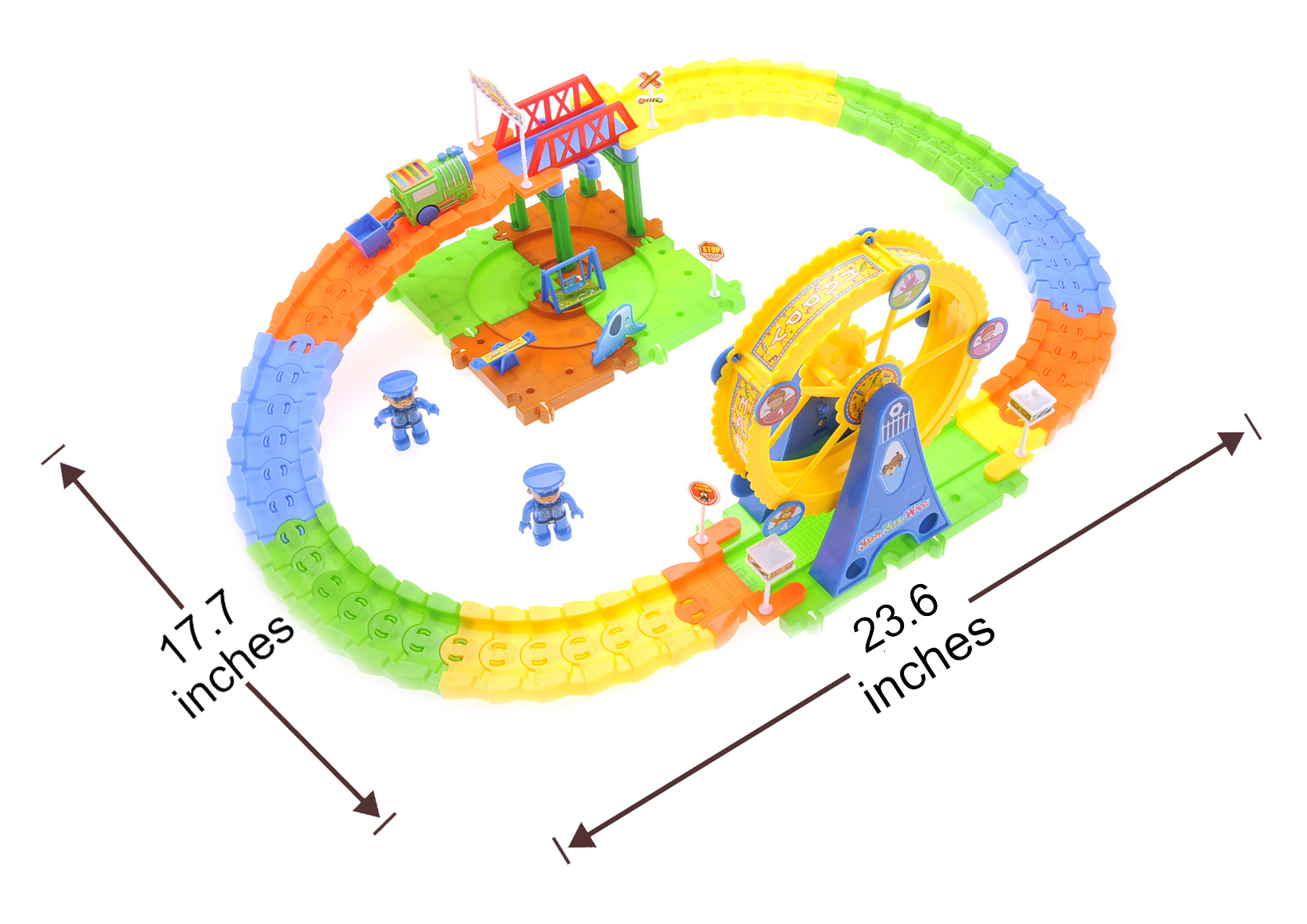 All Aboard! Adventure Park Train Set 72 Pieces