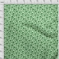 thumbnail image 4 of oneOone Cotton Jersey Mint Green Fabric Floral Silhouette Sewing Material Print Fabric By The Yard 58 Inch Wide, 4 of 4