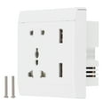 thumbnail image 2 of Wall Power Outlet, Reliable Durable Power Supply Socket Wall Socket  for Homes for Offices for Schools, 2 of 7
