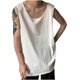 thumbnail image 1 of pstuiky Camiseta sin mangas para hombre, Camiseta deportiva de verano para hombre, de cuello redondo, lisa, de fitness Chaleco de hombre l, 1 of 3