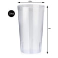 thumbnail image 2 of GoXteam Heavy-Duty Plastic Restaurant Tumblers, 20 Ounce, Clear (Set of 12), HY-1076, 2 of 7