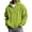 Green, variant on Corduroy Full Zip-Up Ribbed Hoodies for Men Long Sleeve Solid Color Casual Sweatshirt Fall winter Outerwear