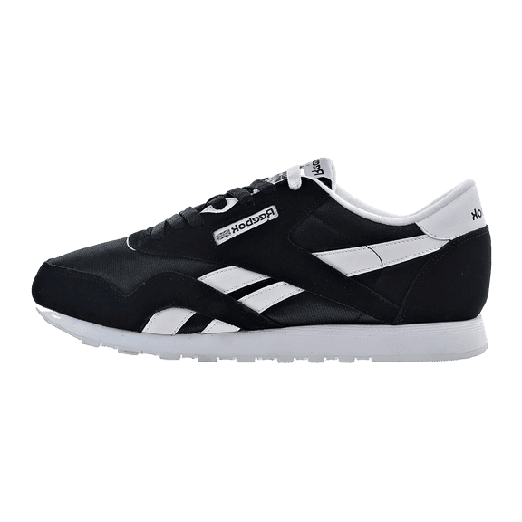 REEBOK WOMENS Classic Leather Nylon Womens "Black-White" 6606 6606 from Stadium Goods
