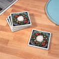 thumbnail image 3 of CafePress - Christmas Wreath 2 - Tile Coaster, Drink Coaster Set of 4, 3 of 4