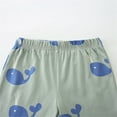 thumbnail image 5 of WIBACKER 2-7Y 100% Cotton Summer Pajamas for Toddler Boys 2 Piece Short Sleeve Sleepwear Kids Pjs Set - Whale, 5 of 6