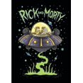 thumbnail image 1 of Morty Fleece Blanket - Ufo Space Cruiser Design - Bed Throw Super Soft Blanket, 1 of 4