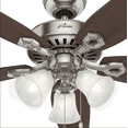 thumbnail image 2 of Ventilador De Techo Hunter Builder Plus con Luz 52 Pulgadas 5 Aspas, 2 of 2