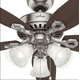thumbnail image 2 of Ventilador De Techo Hunter Builder Plus con Luz 52 Pulgadas 5 Aspas, 2 of 2