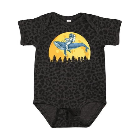 

Inktastic Astronaut Space Whale Moon Gift Baby Boy or Baby Girl Bodysuit