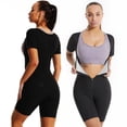 thumbnail image 2 of Women Sauna Suit, One-piece Waist Trainer Sweat Vest Body Shape Shorts, Sweat Suit for Fitness Running, S-XXXL, 2 of 9
